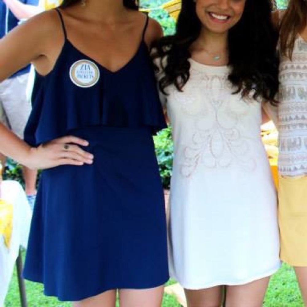 Navy blue cocktail dress